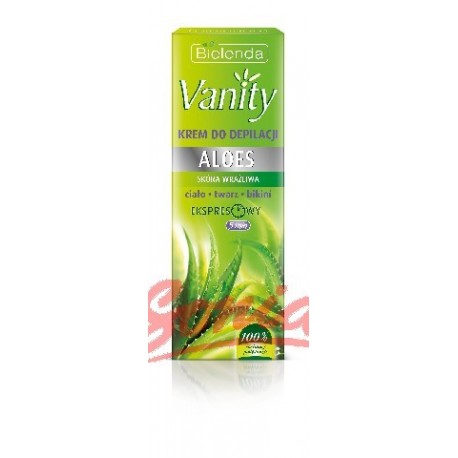 Bielenda Vanity Krem do bezpiecznej depilacji skóry wrażliwej Aloes 100ml