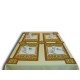 Podkładka Stołowa komplet 4x30x50 8x11x11 nugat / Table placemats NUGAT 4x30x50 8x11x11