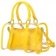 Żółta transparentna torebka z kosmetyczką BESTINI