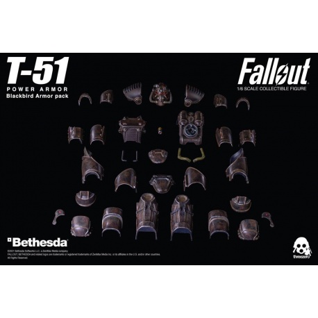 Fallout 4 Zubehör-Set T-51 Power Armor Blackbird für Actionfiguren Power Armor