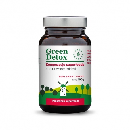 Green Detox - kompozycja superfoods - tabletki (75 tabl.)