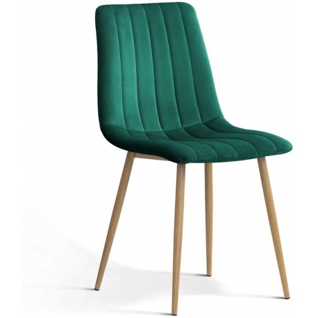 Krzesło TUX zielony/ noga dąb