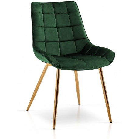 Krzesło KAIR zielony/ noga złota