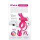 SCREAMING O RECHARGEABLE VIBRATING RING WITH RABBIT - O HARE- PINK