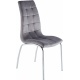 Krzesło velvet (szare)