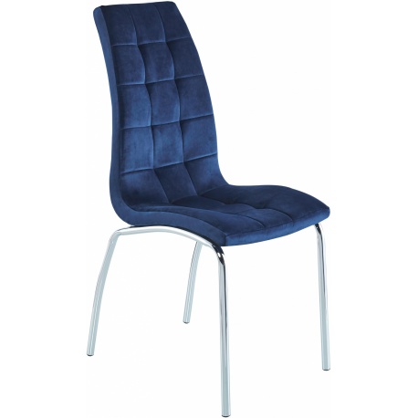 Krzesło velvet (niebieskie)