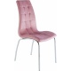 Krzesło velvet (różowe)