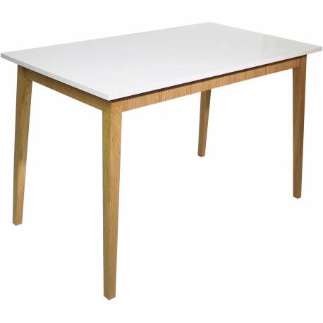 Stół (biały mat/dąb) 68x120