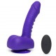 Wibrator - Uprize Remote Control Rising 15 cm Vibrating Realistic Dildo Purple