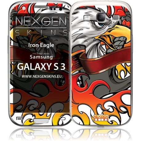 Nexgen Skins - Zestaw skórek na obudowę z efektem 3D Samsung GALAXY S III (Iron Eagle 3D)