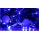 Lampki świąteczne 20 LED niebieskie na baterie 3m